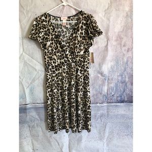 Leopard print light weight spandex dress